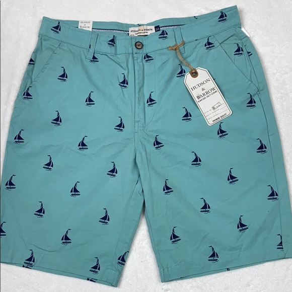 hudson & barrow Other - [ HUDSON & BARROW ] Sailboat Flat Front Shorts